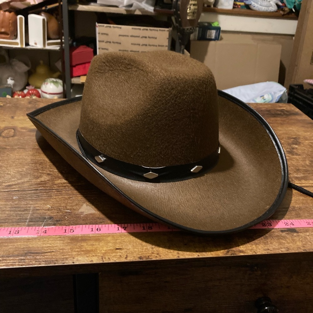 Kangaroo unisex felt brown cowboy hat